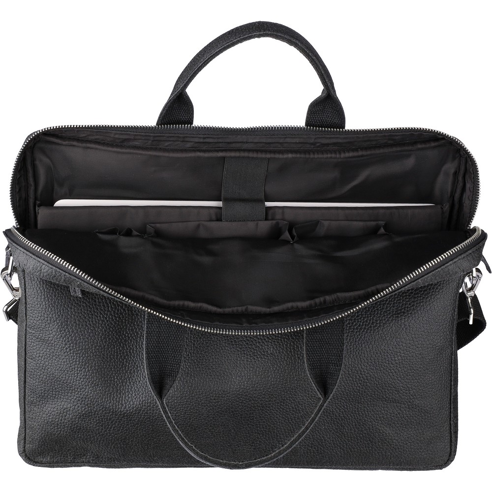Torba na laptopa 15" z ekoskóry pomidorowej - elegancka i ekologiczna - Torby i plecaki na laptopy z nadrukiem logo | VEBI - zdjęcie 12
