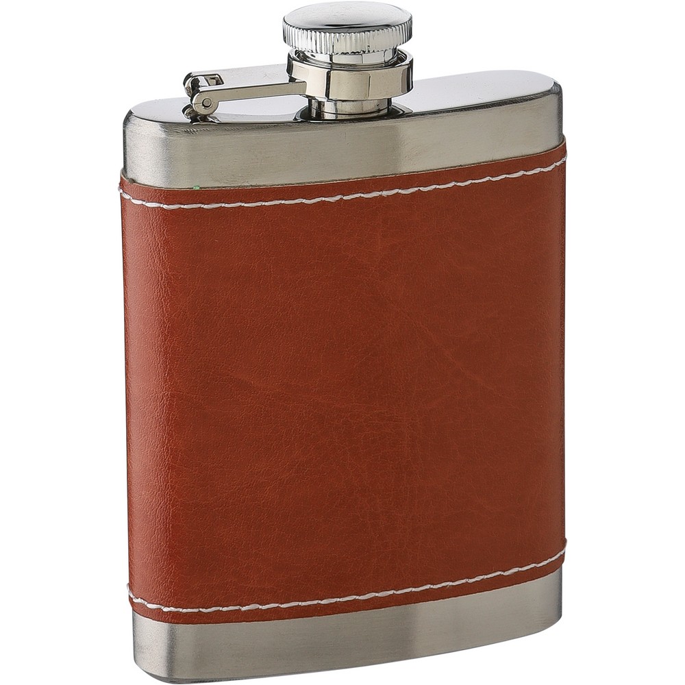 Elegancka piersiówka ze stali nierdzewnej 100ml - Piersiówki z nadrukiem logo | VEBI