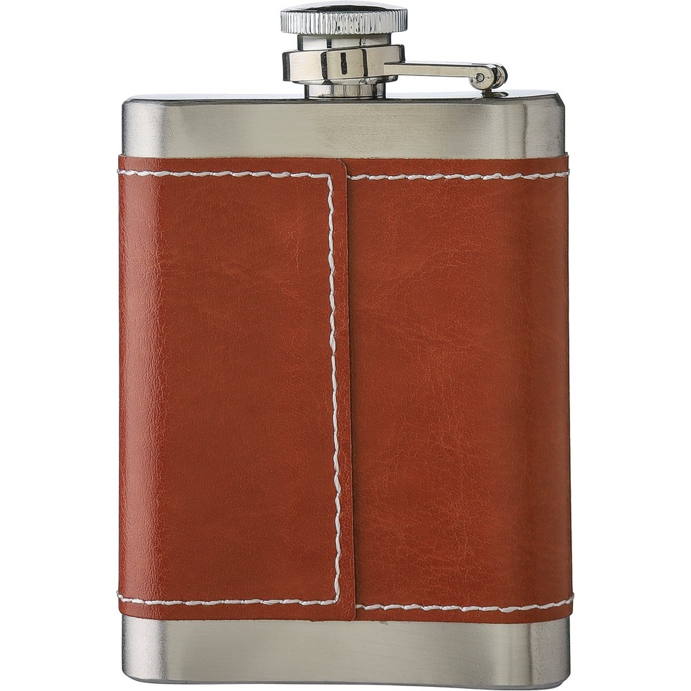 Elegancka piersiówka ze stali nierdzewnej 100ml - Piersiówki z nadrukiem logo | VEBI - zdjęcie 6