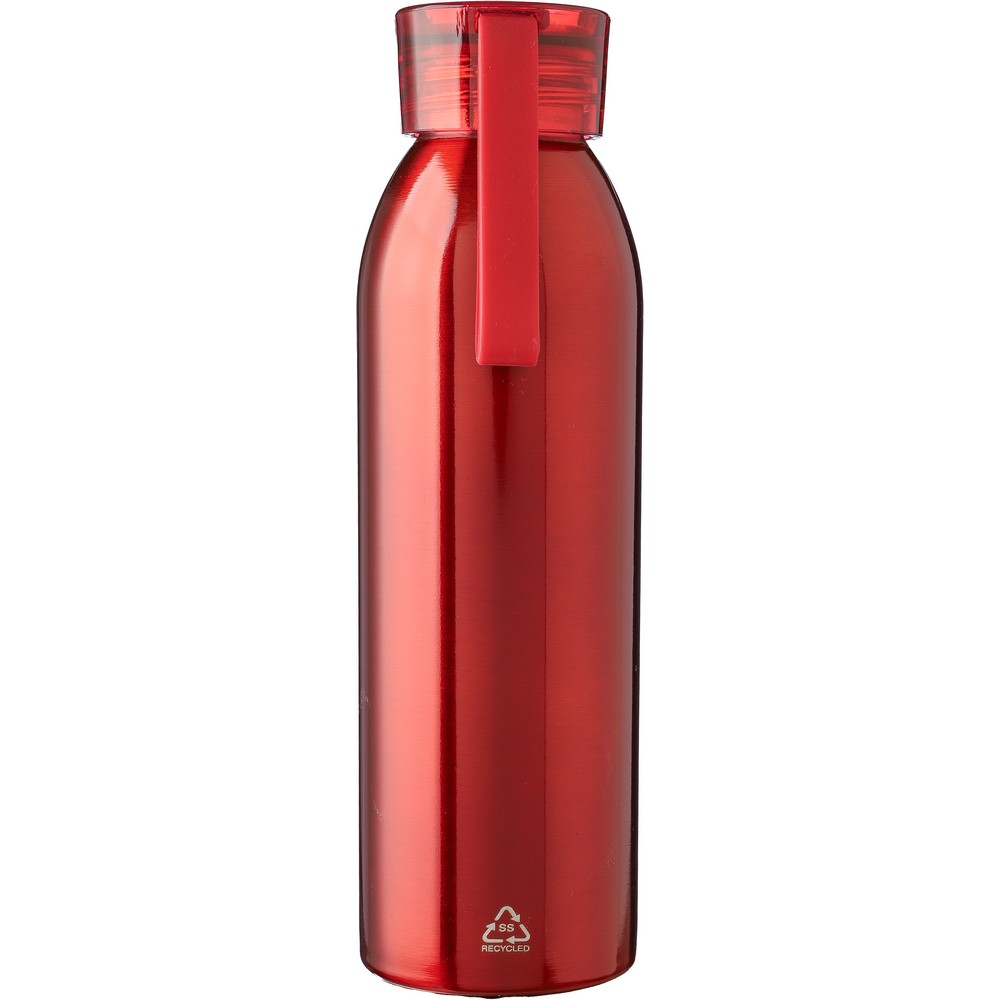 Stalowa butelka sportowa z recyclingu 650ml z uchwytem - Butelki i bidony z nadrukiem logo | VEBI - zdjęcie 10