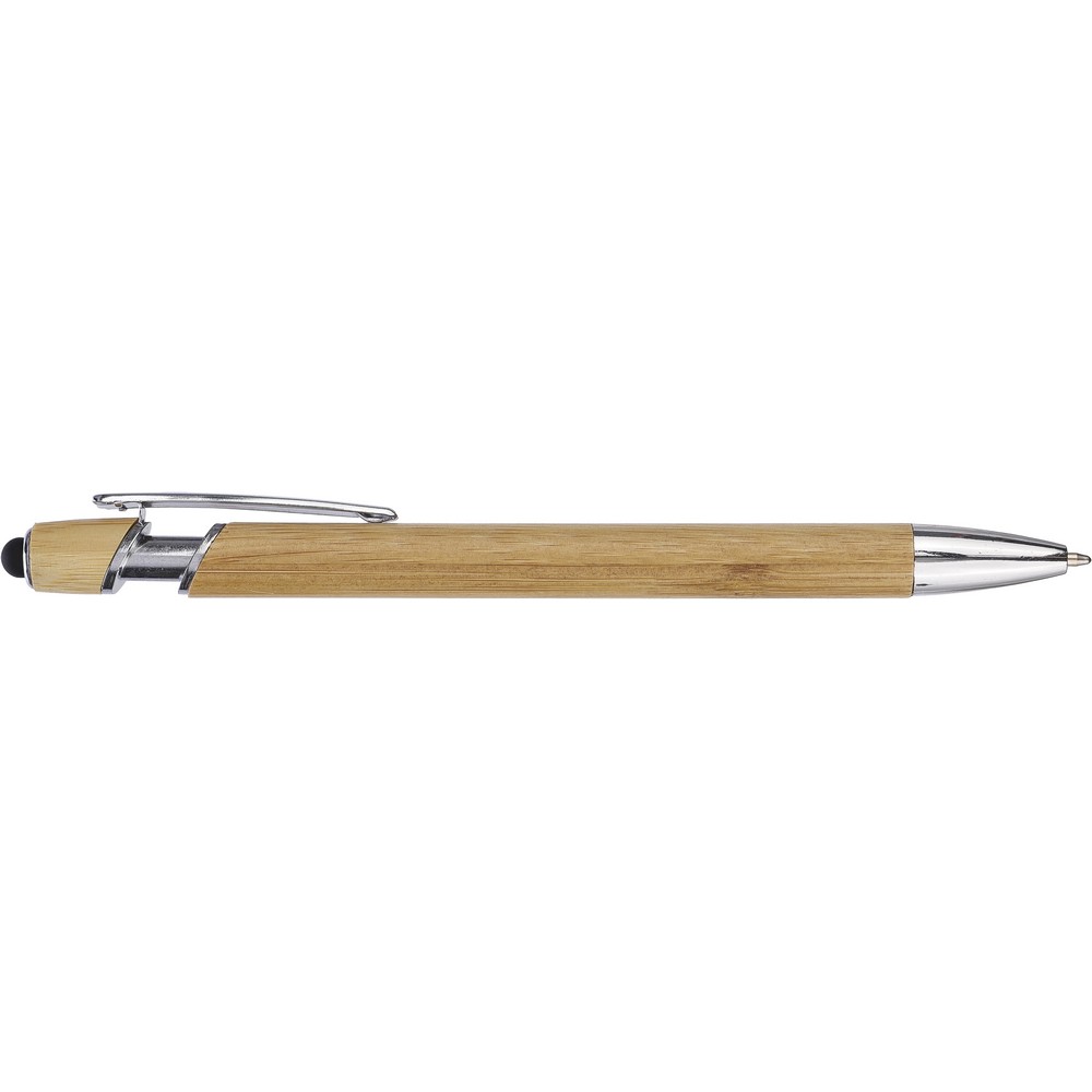 Bambusowy długopis z touch pen - ekologiczny gadżet reklamowy - Długopisy ekologiczne z nadrukiem logo | VEBI - zdjęcie 3