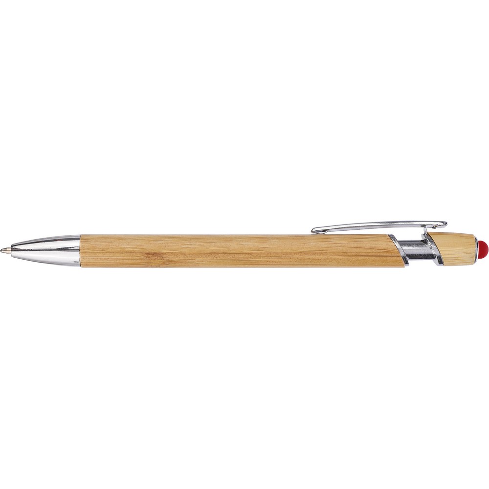 Bambusowy długopis z touch pen - ekologiczny gadżet reklamowy - Długopisy ekologiczne z nadrukiem logo | VEBI - zdjęcie 4