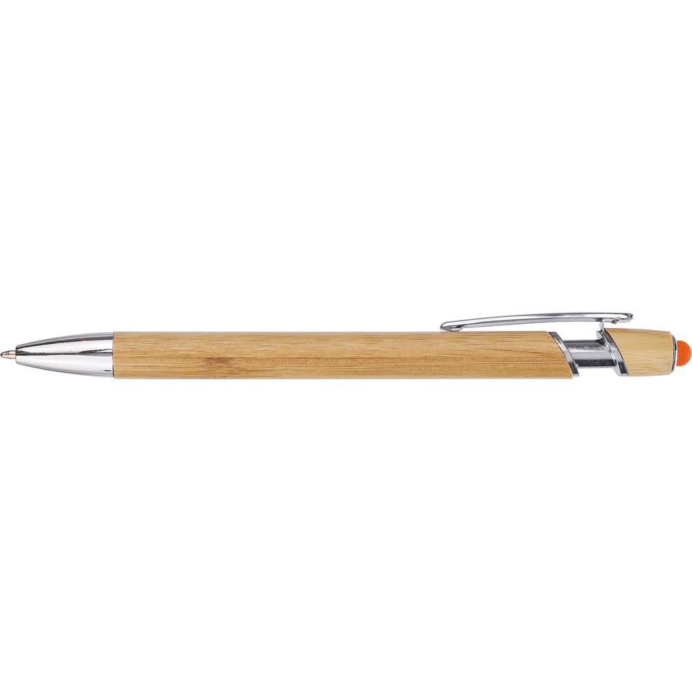 Bambusowy długopis z touch pen - ekologiczny gadżet reklamowy - Długopisy ekologiczne z nadrukiem logo | VEBI - zdjęcie 8