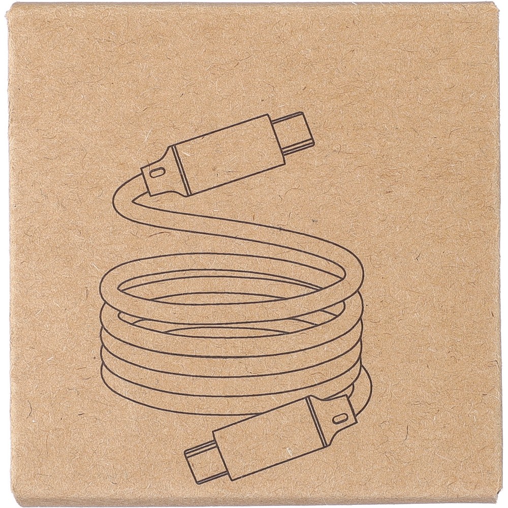 Samowijający się kabel USB-C z magnesem 60W - Kable z nadrukiem logo | VEBI - zdjęcie 10