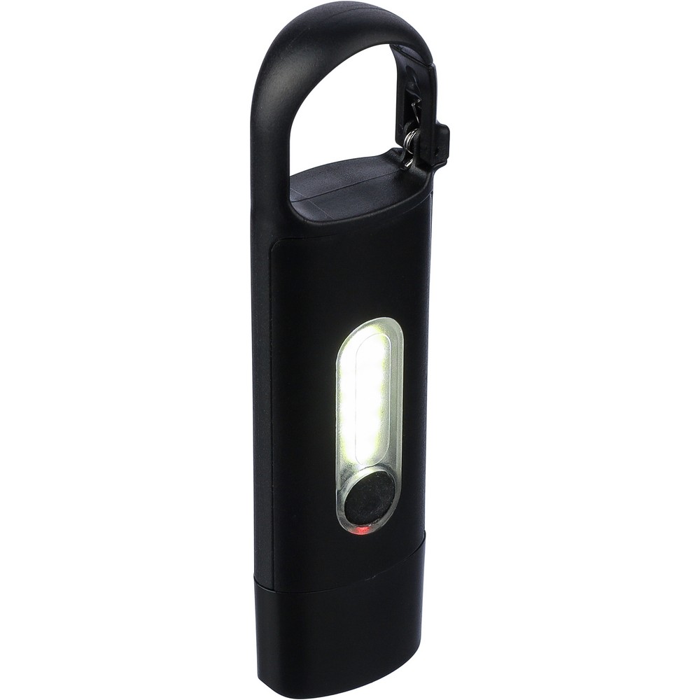 Brelok latarka COB z karabińczykiem - mini oświetlenie LED - zdjęcie 3