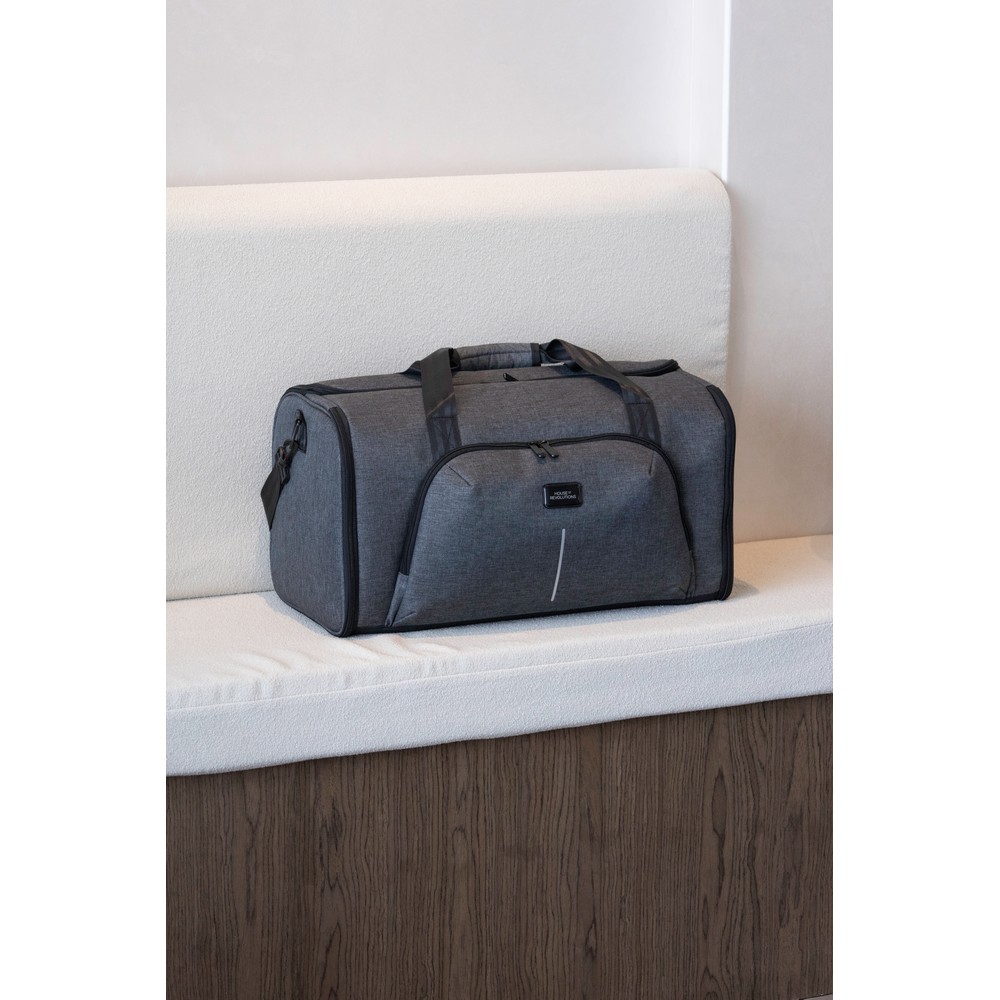 Torba sportowa Voyager z ekologicznego RPET - składana 35L - Torby i walizki podróżne z nadrukiem logo | VEBI - zdjęcie 11
