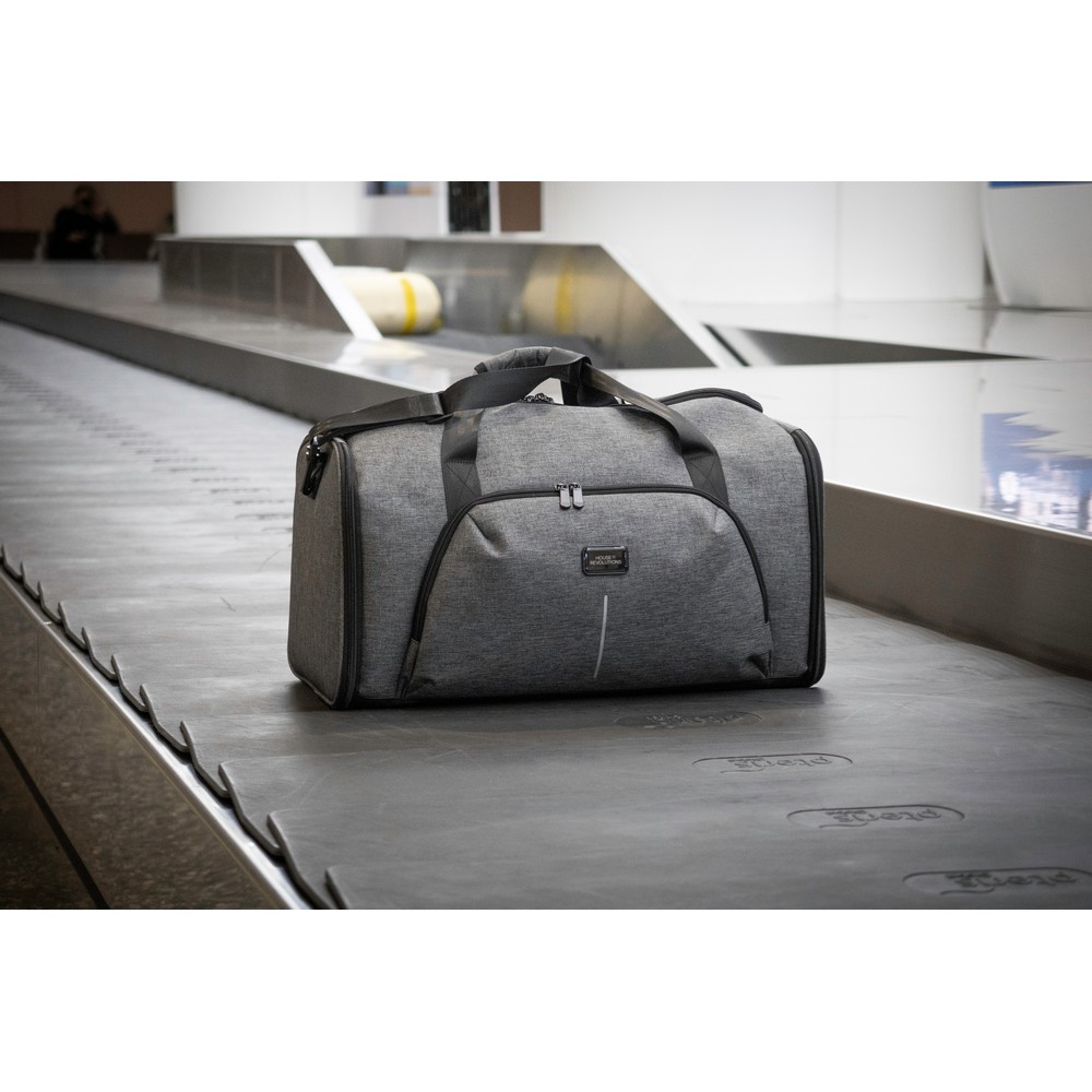 Torba sportowa Voyager z ekologicznego RPET - składana 35L - Torby i walizki podróżne z nadrukiem logo | VEBI - zdjęcie 15