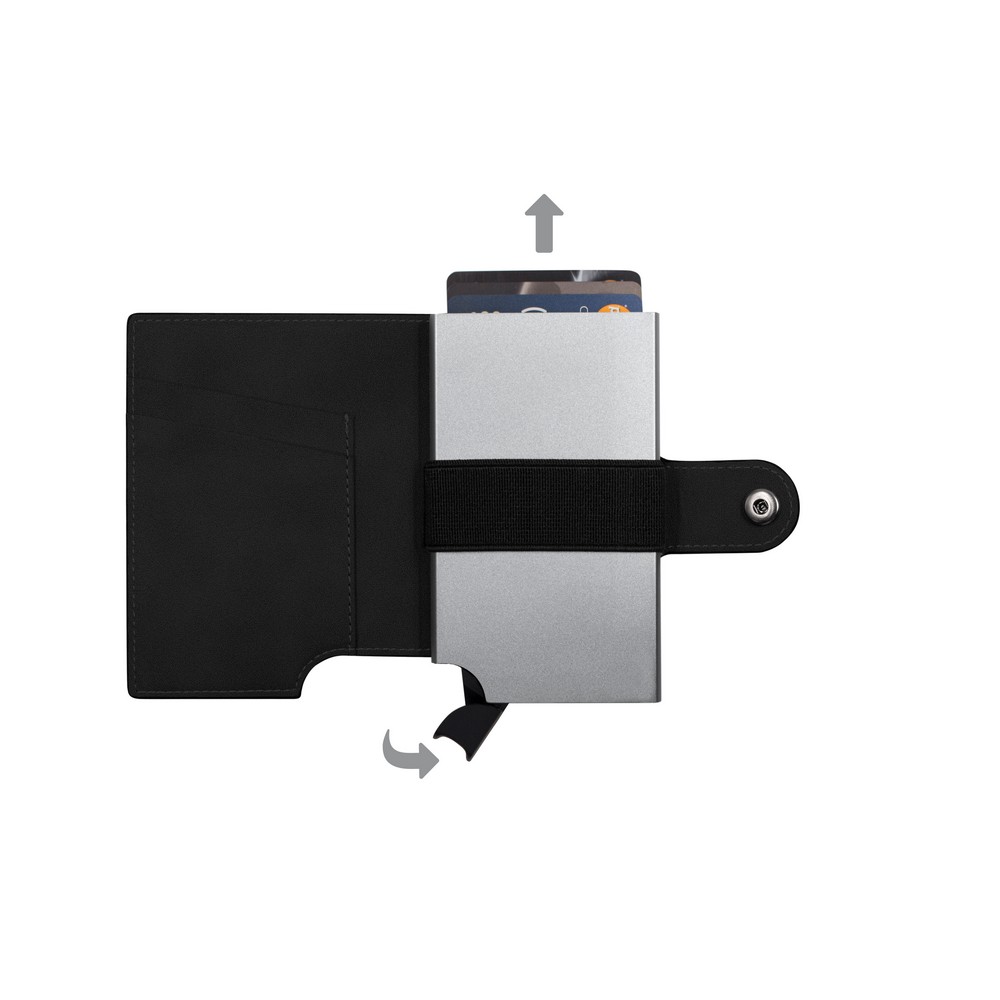 Portfel aluminiowy na karty z ochroną RFID Wally Porto - zdjęcie 2