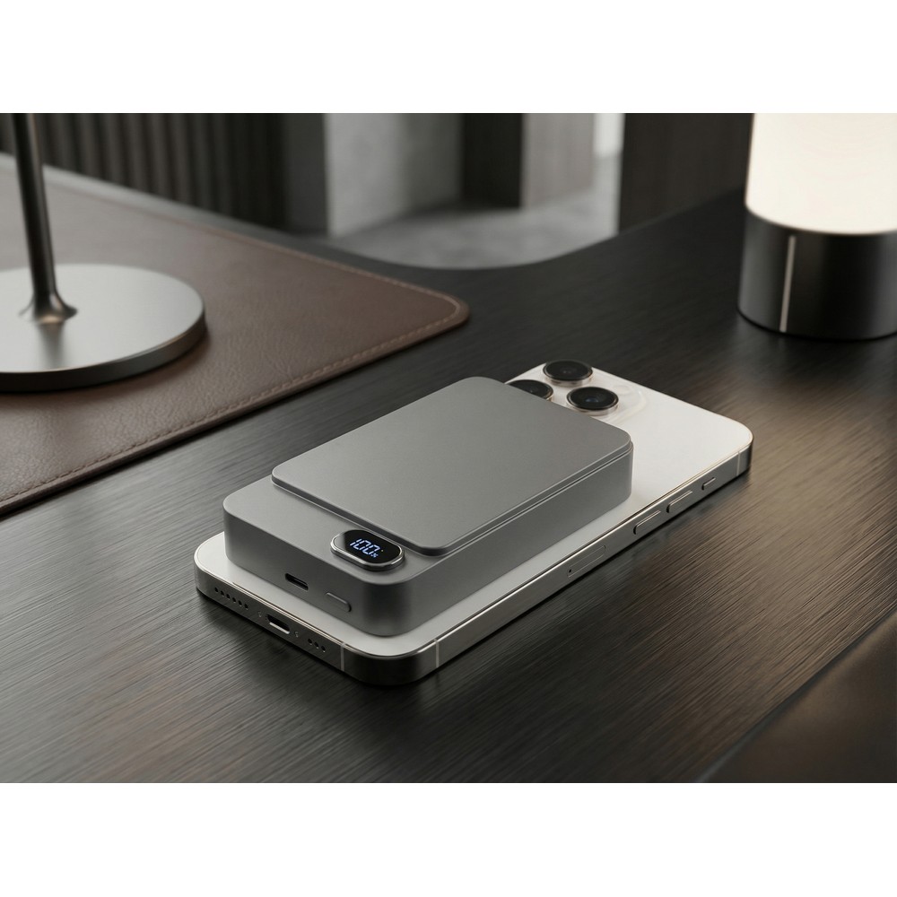 Powerbank Bezprzewodowy BrandCharger 10000 mAh z MagSafe - Power banki z nadrukiem logo | VEBI - zdjęcie 11