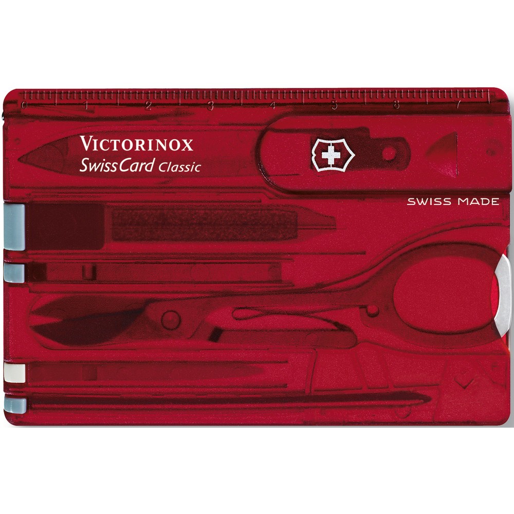 Wielofunkcyjne narzędzie Victorinox SwissCard Classic - Narzędzia z nadrukiem logo | VEBI - zdjęcie 3