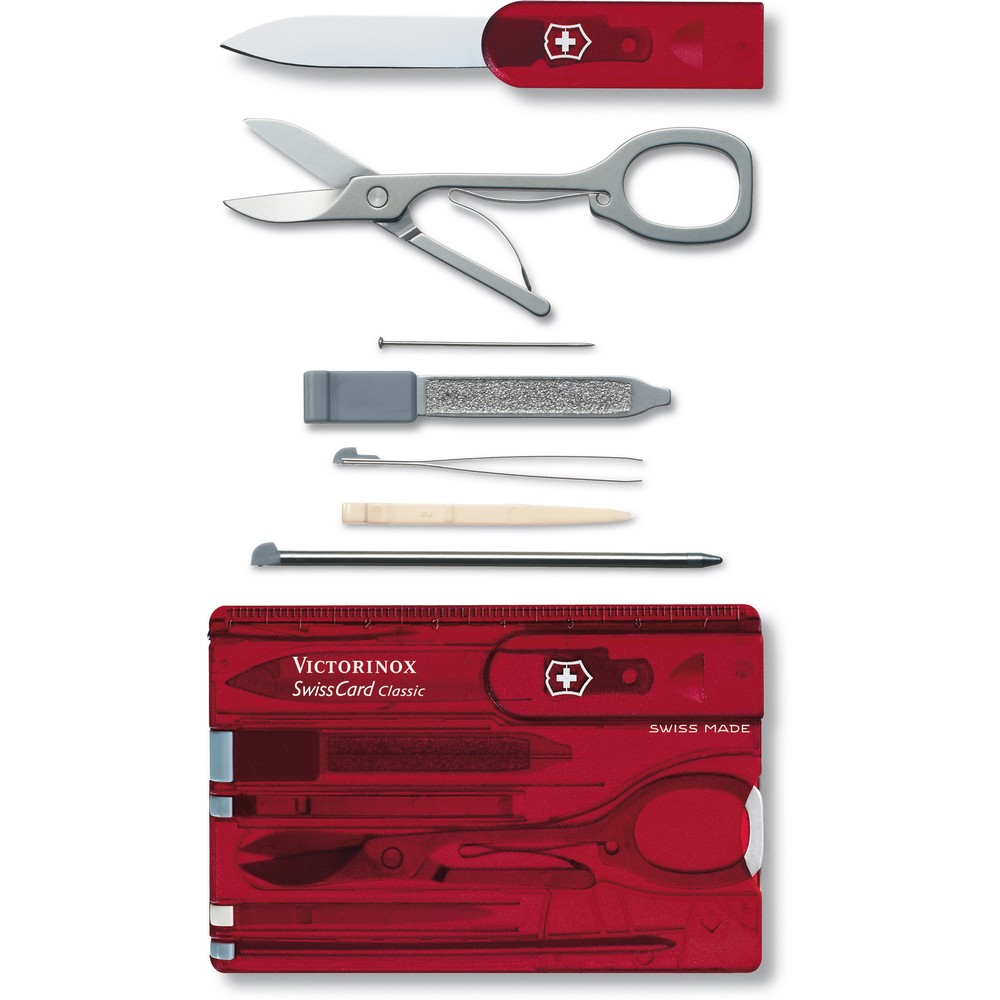 Wielofunkcyjne narzędzie Victorinox SwissCard Classic - Narzędzia z nadrukiem logo | VEBI - zdjęcie 5