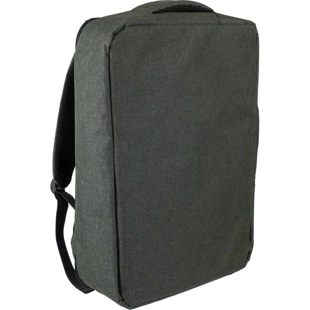 Plecak biznesowy na laptop 15" z materiału RPET 12L - Torby i plecaki na laptopy z nadrukiem logo | VEBI - zdjęcie 8