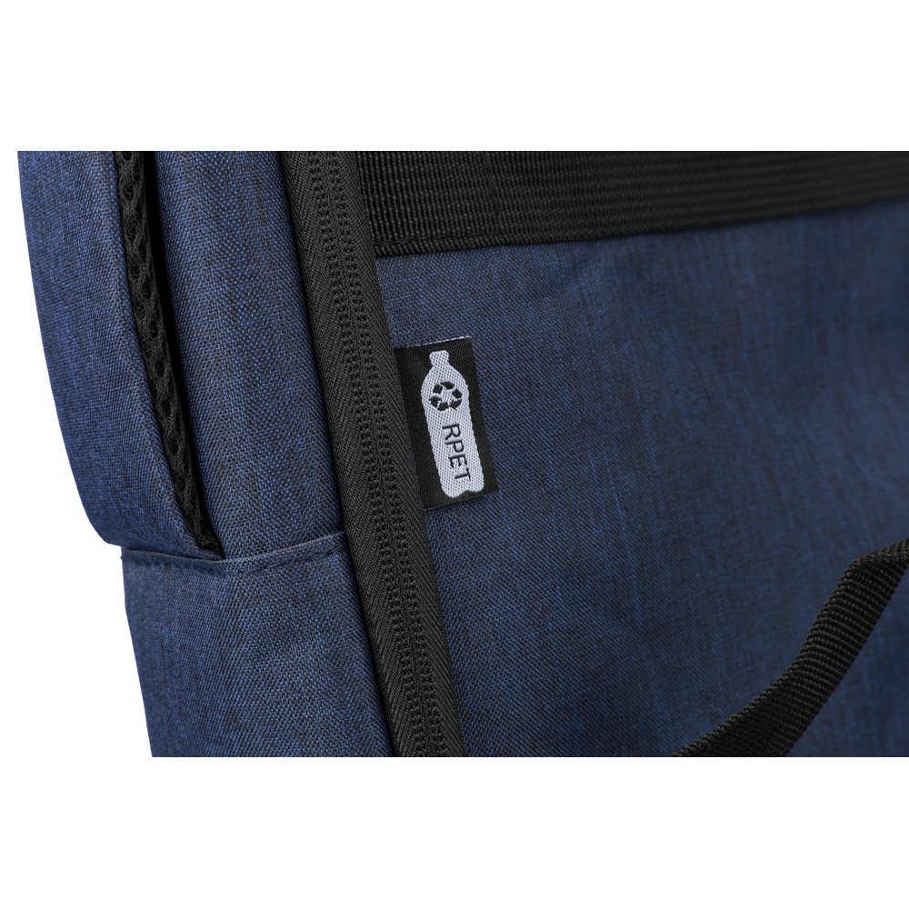Plecak biznesowy na laptop 15" z materiału RPET 12L - Torby i plecaki na laptopy z nadrukiem logo | VEBI - zdjęcie 6