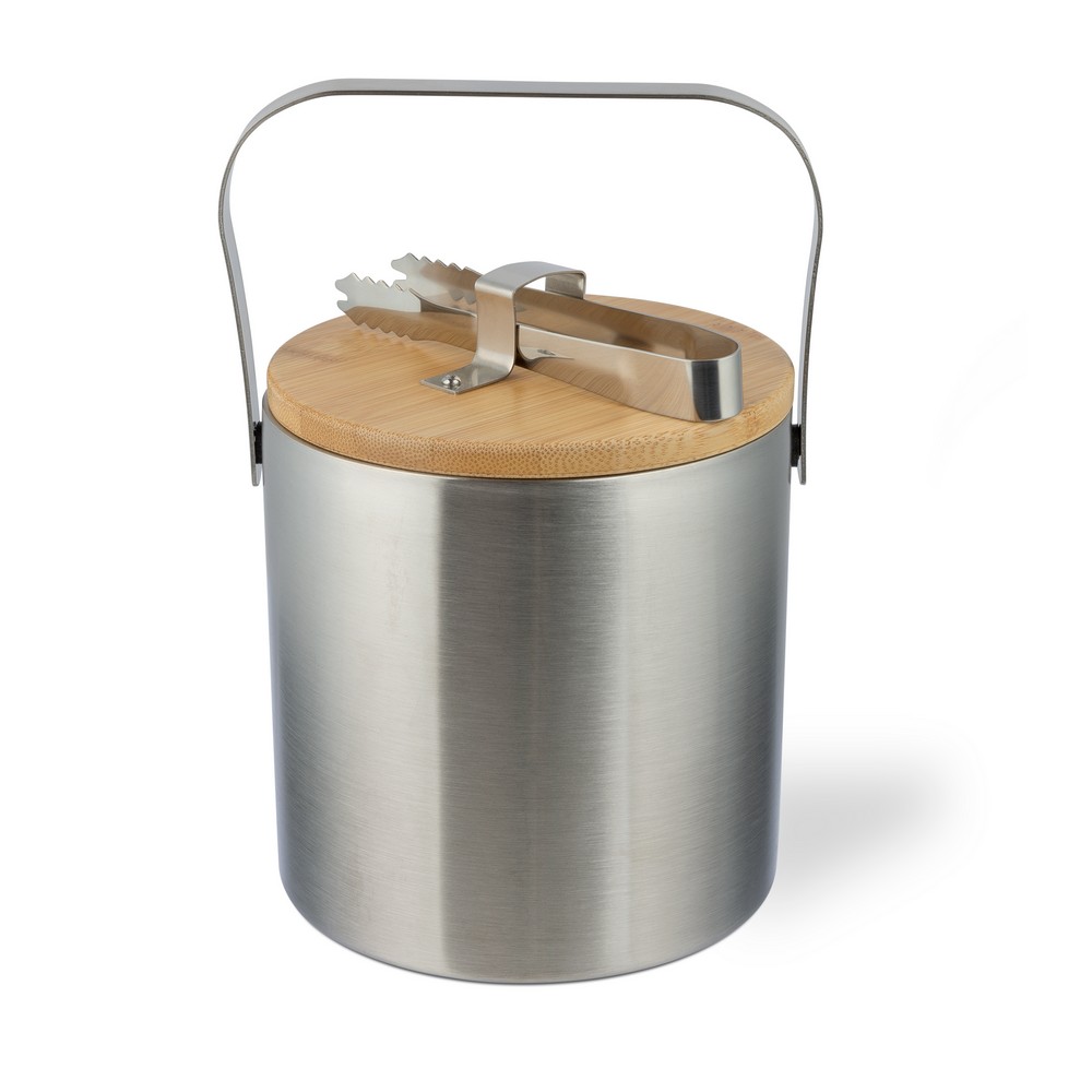 Cooler do lodu ze stali nierdzewnej z logo 1200ml - Akcesoria barowe z nadrukiem logo | VEBI - zdjęcie 7