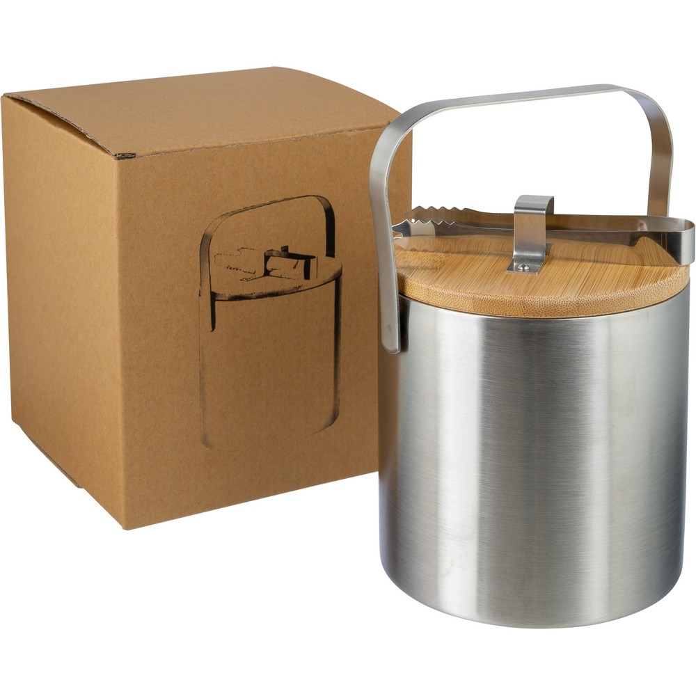 Cooler do lodu ze stali nierdzewnej z logo 1200ml - Akcesoria barowe z nadrukiem logo | VEBI - zdjęcie 18