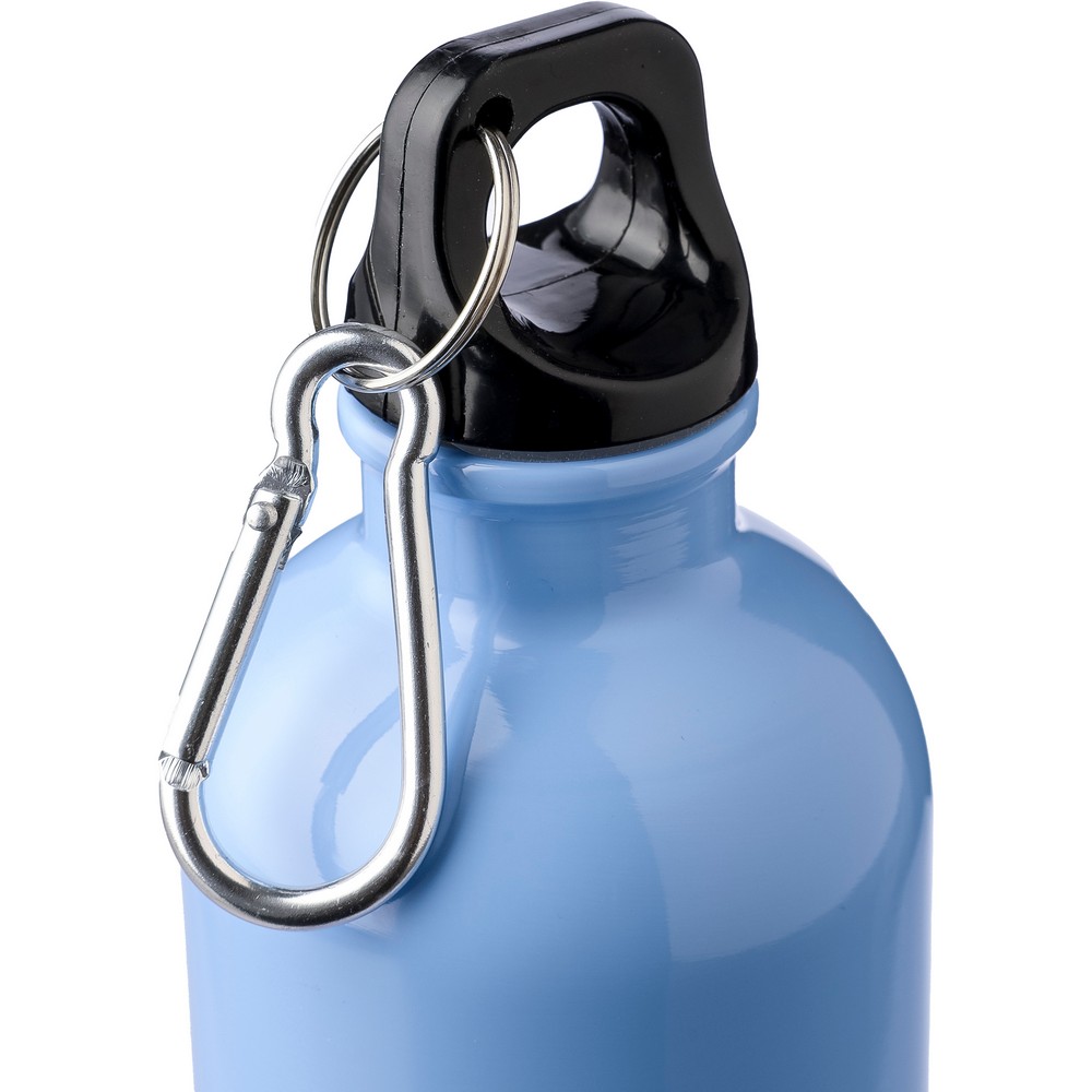 Stalowa butelka sportowa 400ml z recyklingu - Butelki i bidony z nadrukiem logo | VEBI - zdjęcie 11