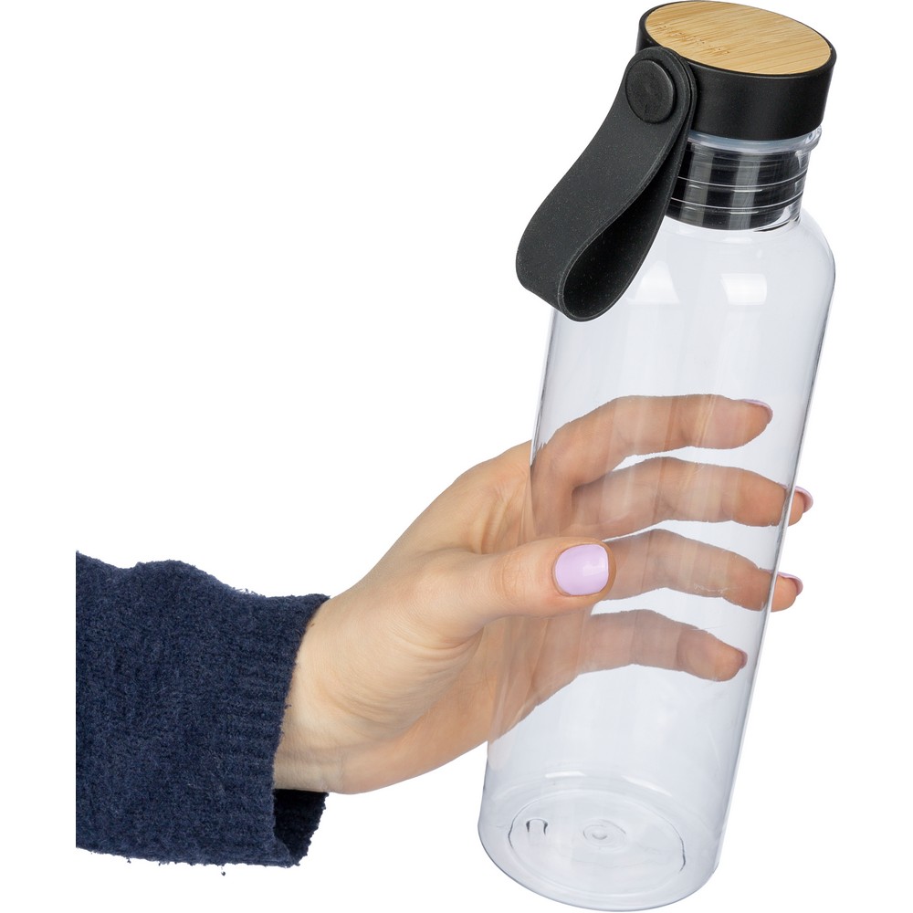 Butelka sportowa bambusowa 750ml z paskiem - Butelki i bidony z nadrukiem logo | VEBI - zdjęcie 2