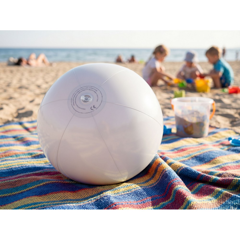 Dmuchana piłka plażowa Brianda 35cm - kolorowa zabawa nad wodą - Akcesoria plażowe z nadrukiem logo | VEBI - zdjęcie 2
