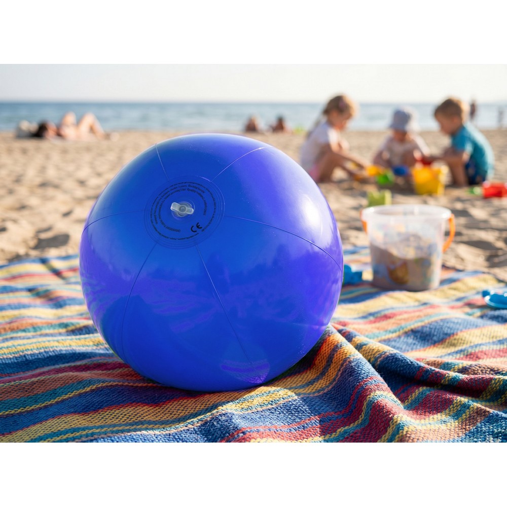 Dmuchana piłka plażowa Brianda 35cm - kolorowa zabawa nad wodą - Akcesoria plażowe z nadrukiem logo | VEBI - zdjęcie 11