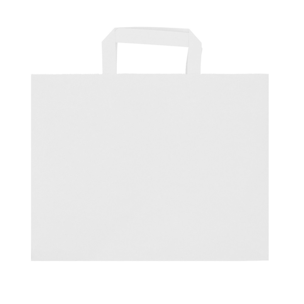 Elegancka torba papierowa Bisara z płaskimi uchwytami - zdjęcie 3