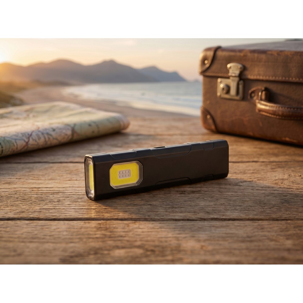 Aluminiowa latarka z magnesem i klipsem USB-C | Zelik - Latarki i lampki z nadrukiem logo | VEBI - zdjęcie 16