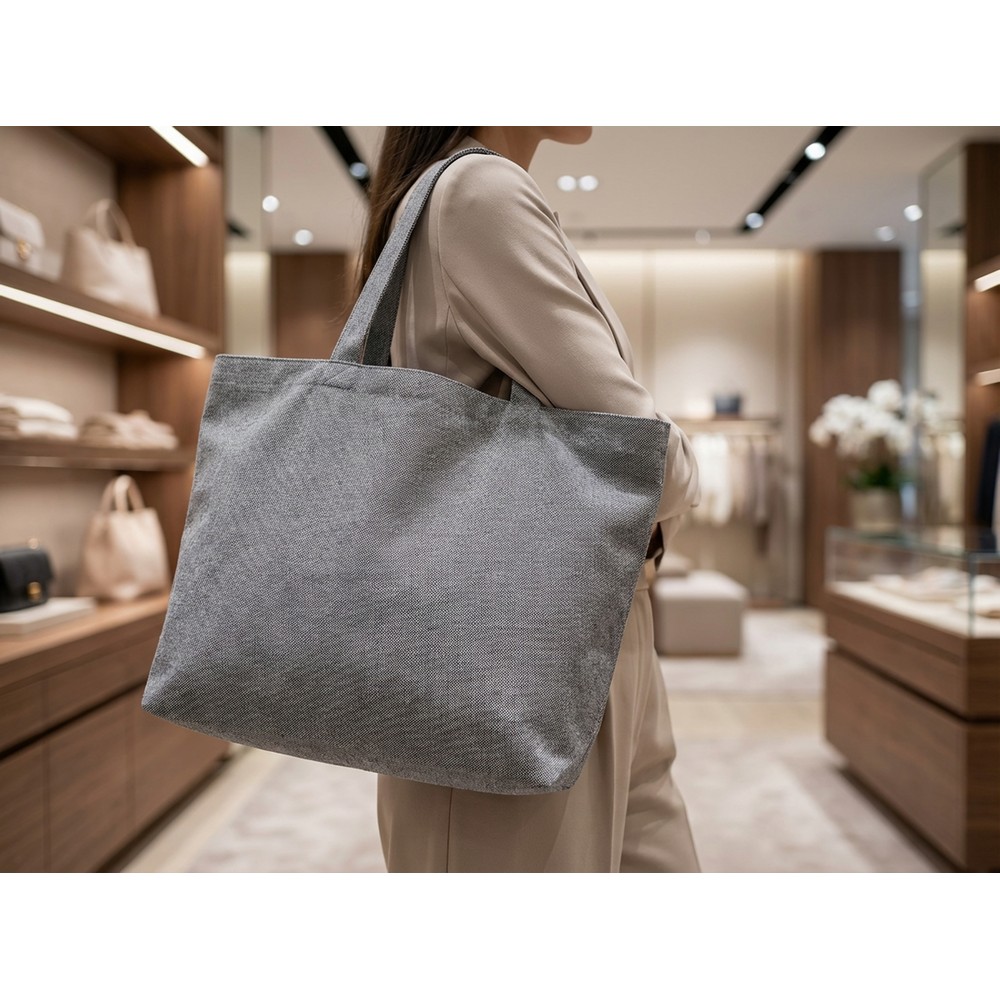 Torba zakupowa B'RIGHT Fairtrade – bawełna i recykling - Torby i koszyki na zakupy z nadrukiem logo | VEBI - zdjęcie 17