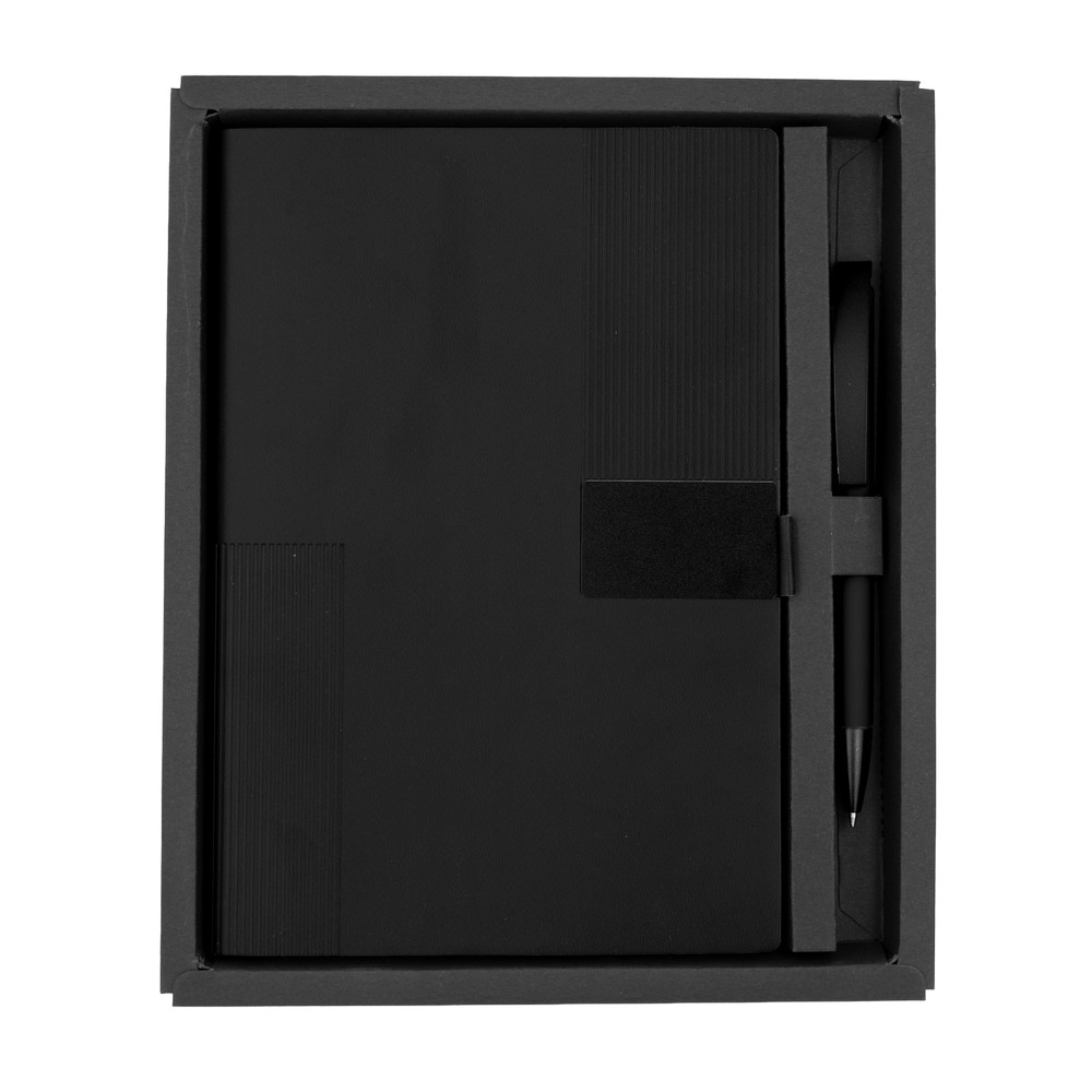 Notatnik Lemara A5 z długopisem - zestaw z grawerowaniem - zdjęcie 4