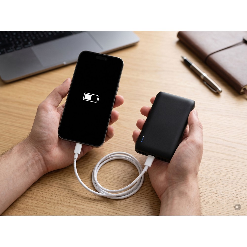 Power bank 5000 mAh | Madreno - Power banki z nadrukiem logo | VEBI - zdjęcie 9