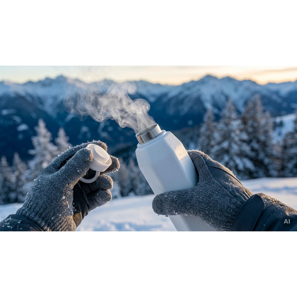 Butelka termiczna 470 ml z uchwytem Air Gifts | Dalamia - Kubki i butelki termiczne z nadrukiem logo | VEBI - zdjęcie 2