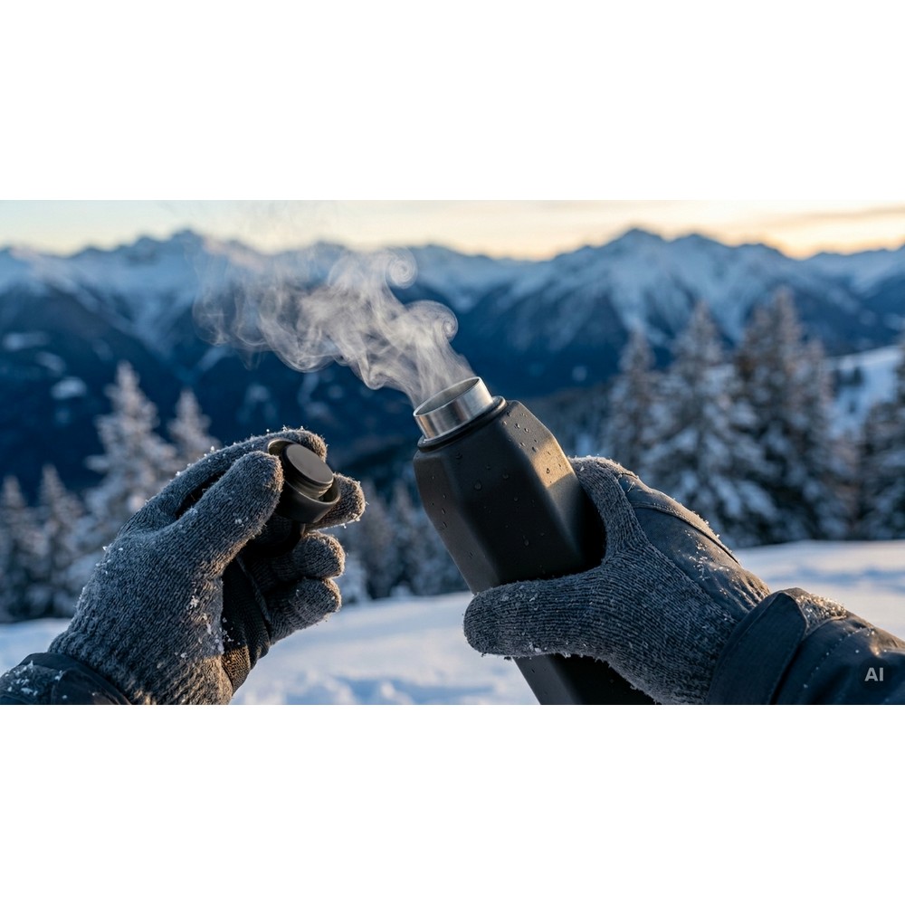 Butelka termiczna 470 ml z uchwytem Air Gifts | Dalamia - Kubki i butelki termiczne z nadrukiem logo | VEBI - zdjęcie 11