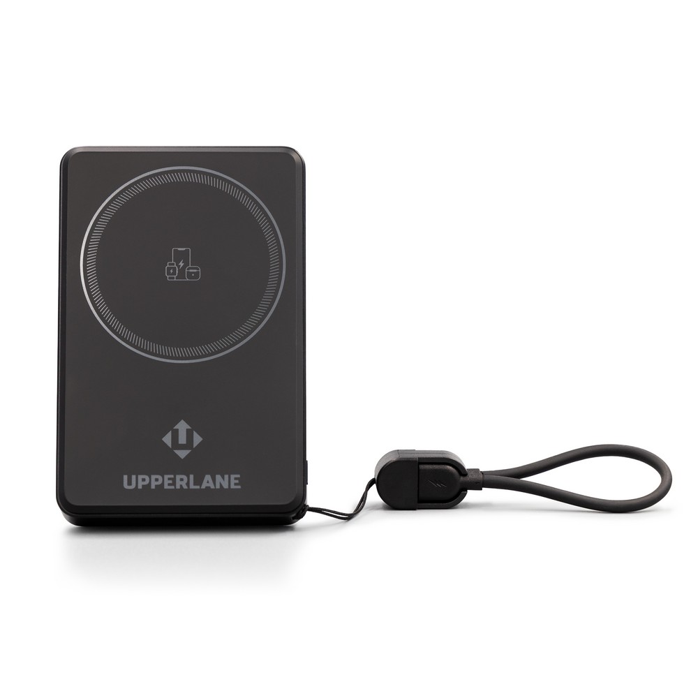 Bezprzewodowy power bank magnetyczny 10000 mAh Upperlane - Power banki z nadrukiem logo | VEBI - zdjęcie 9