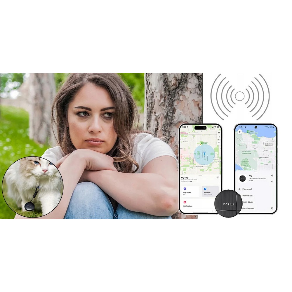 MiLi LiTag DUO – lokalizator kluczy Bluetooth 5.2 - Elektronika z nadrukiem logo | VEBI - zdjęcie 4