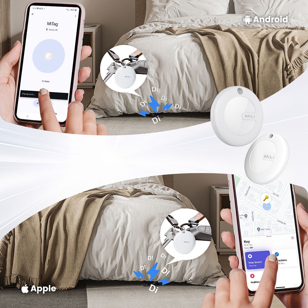 MiLi LiTag DUO – inteligentny lokalizator kluczy z Bluetooth - Elektronika z nadrukiem logo | VEBI - zdjęcie 7