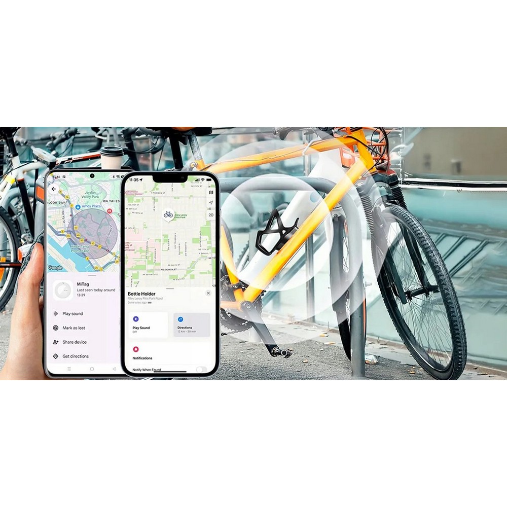 MiLi DUO – lokalizator i uchwyt rowerowy na bidon 2w1 - Elektronika z nadrukiem logo | VEBI - zdjęcie 2