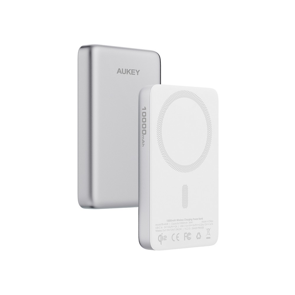 Power bank magnetyczny 10000 mAh Aukey z nadrukiem logo - Power banki z nadrukiem logo | VEBI - zdjęcie 7