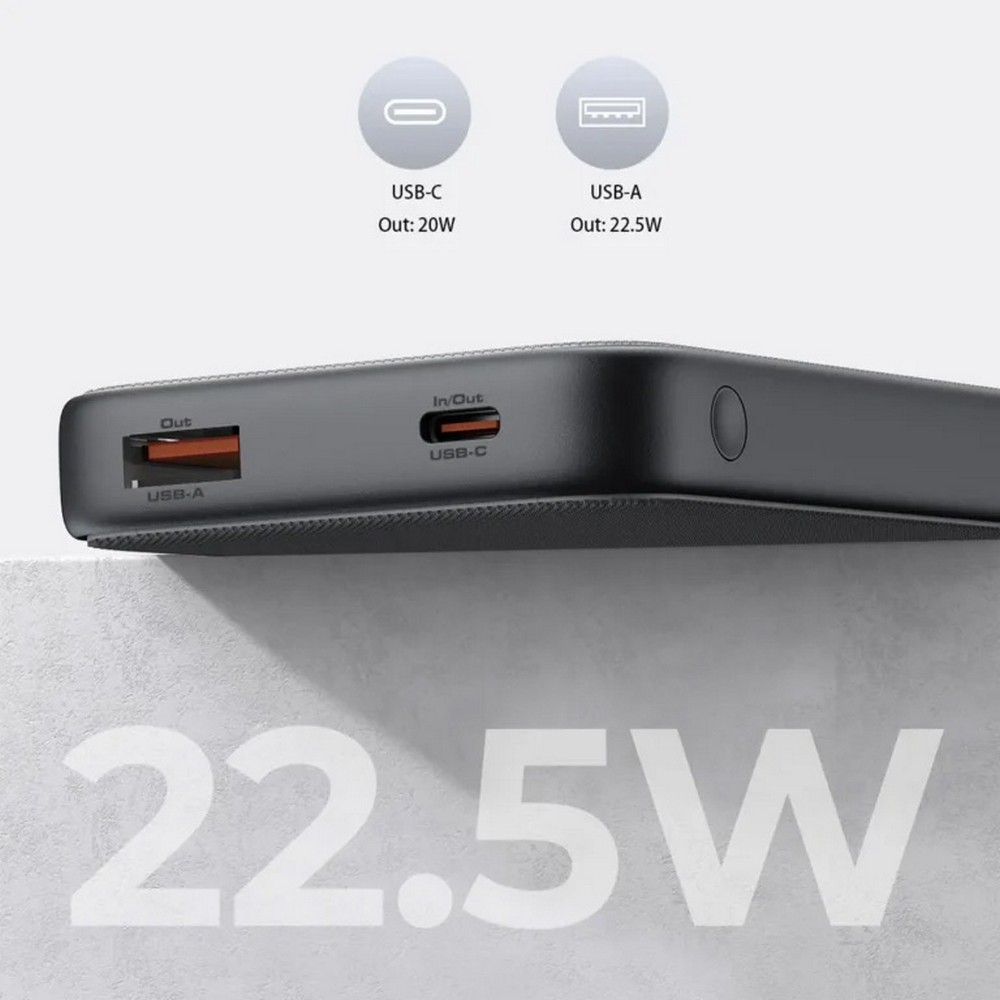 Power bank 10000 mAh Aukey z nadrukiem logo - Power banki z nadrukiem logo | VEBI - zdjęcie 4