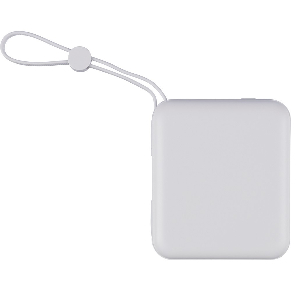 Power bank EcoPower 10000 mAh z wbudowanym kablem - Power banki z nadrukiem logo | VEBI - zdjęcie 8