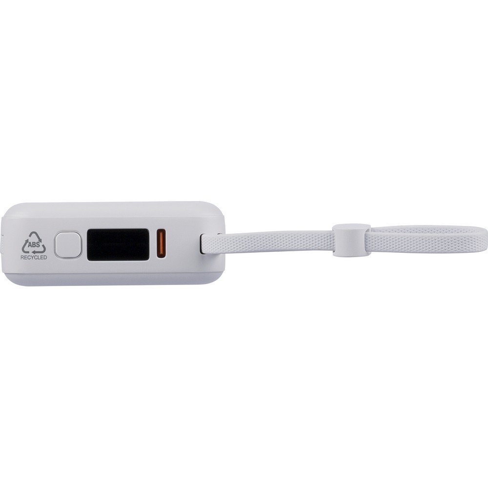 Power bank EcoPower 10000 mAh z wbudowanym kablem - Power banki z nadrukiem logo | VEBI - zdjęcie 16