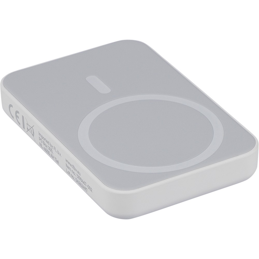 Eco Power Bank 5000 mAh z ładowaniem bezprzewodowym 15W - Power banki z nadrukiem logo | VEBI - zdjęcie 8