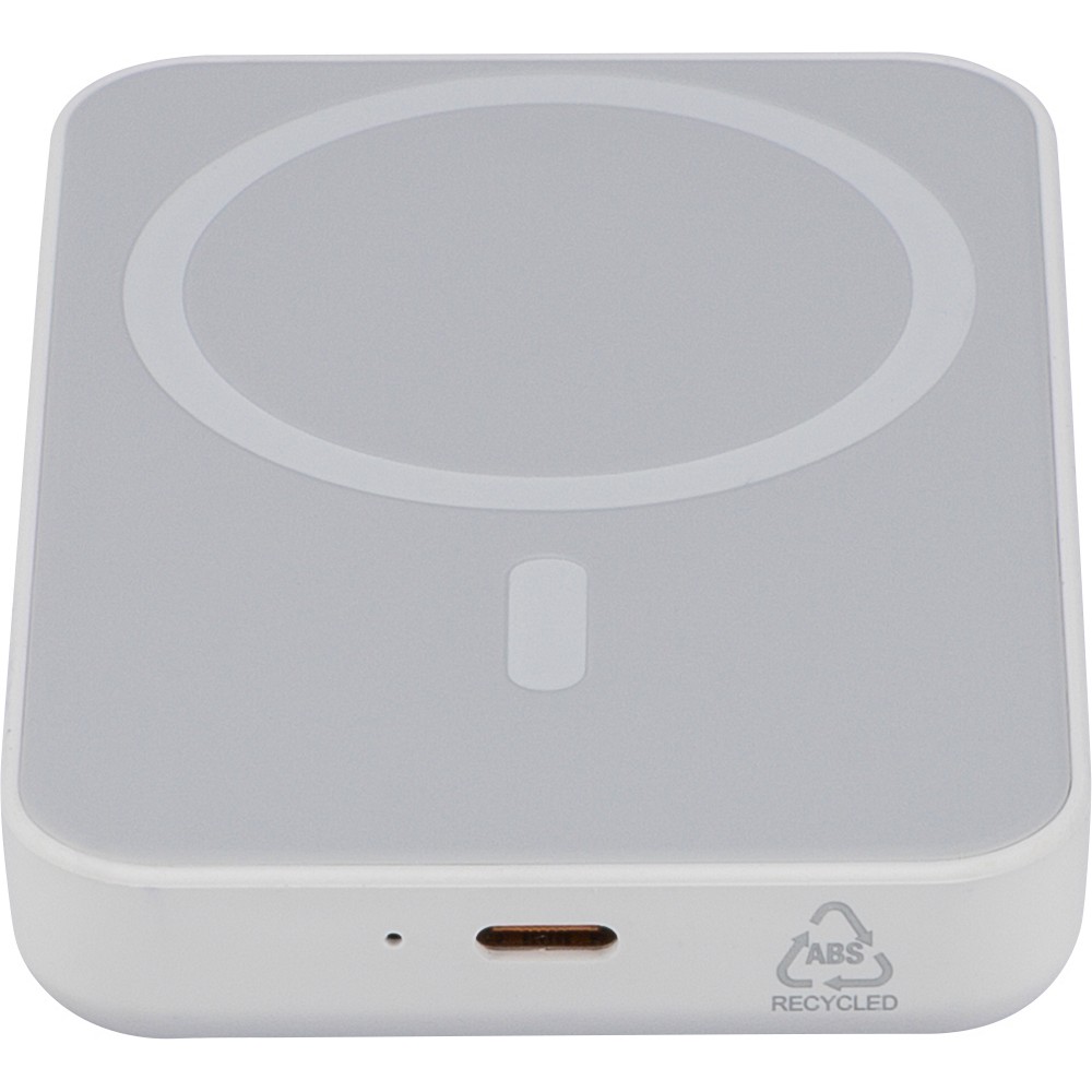 Eco Power Bank 5000 mAh z ładowaniem bezprzewodowym 15W - Power banki z nadrukiem logo | VEBI - zdjęcie 10