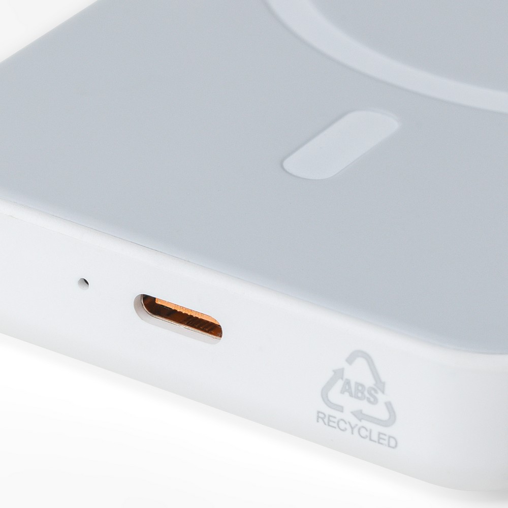 Eco Power Bank 5000 mAh z ładowaniem bezprzewodowym 15W - Power banki z nadrukiem logo | VEBI - zdjęcie 14