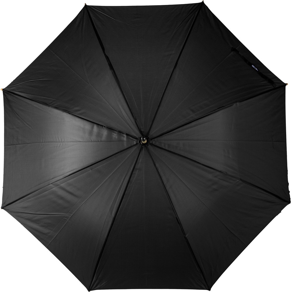 Parasol automatyczny RPET z bambusową rączką 23\" - Parasole automatyczne z nadrukiem logo | VEBI - zdjęcie 11