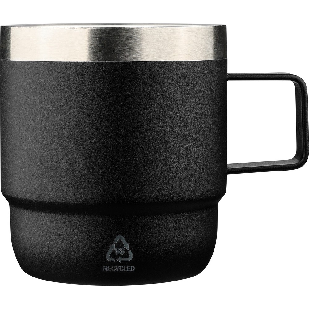 Kubek ze stali recyklingowej 180ml z powłoką ceramiczną - Kubki z nadrukiem logo | VEBI - zdjęcie 6