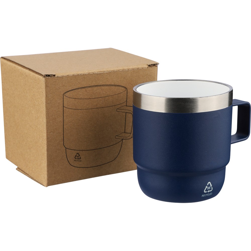 Kubek ze stali recyklingowej 180ml z powłoką ceramiczną - Kubki z nadrukiem logo | VEBI - zdjęcie 16