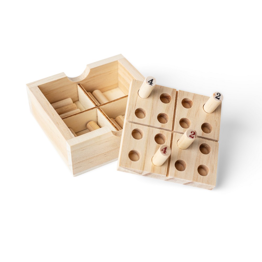 Drewniany zestaw Sudoku z logo - gadżet reklamowy - zdjęcie 3