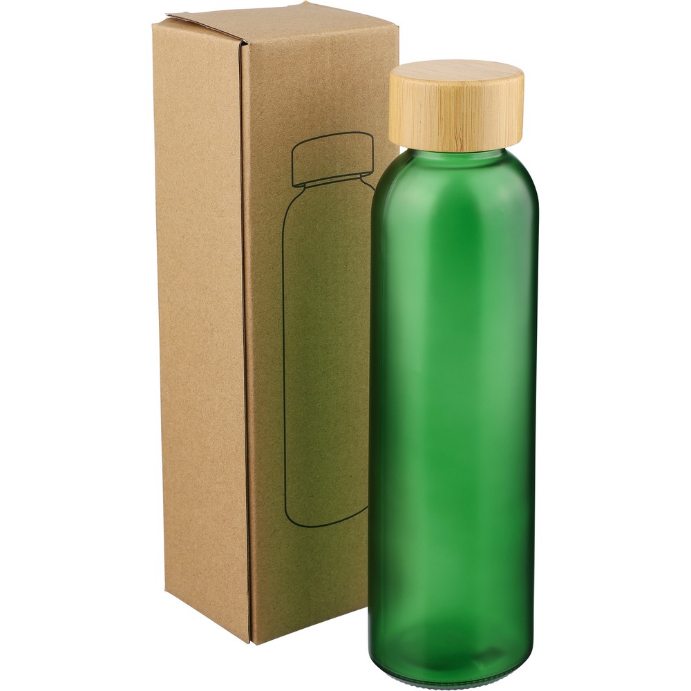 Szklana butelka ECO 500ml z bambusową nakrętką - Kubki z nadrukiem logo | VEBI - zdjęcie 16