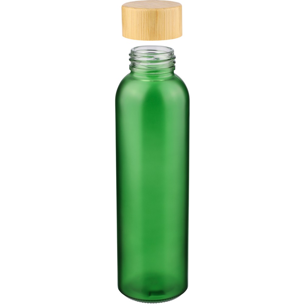 Szklana butelka ECO 500ml z bambusową nakrętką - Kubki z nadrukiem logo | VEBI - zdjęcie 17