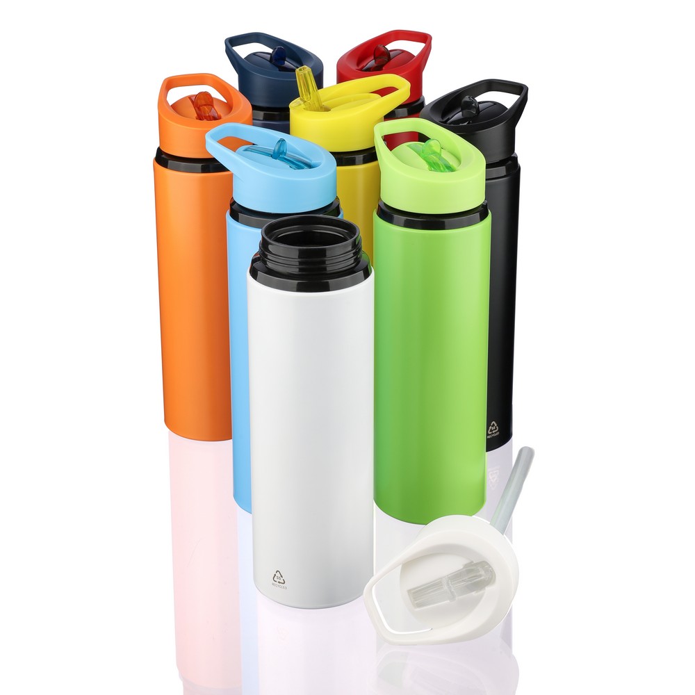 Stalowa butelka sportowa z uchwytem 500ml - recykling - zdjęcie 5