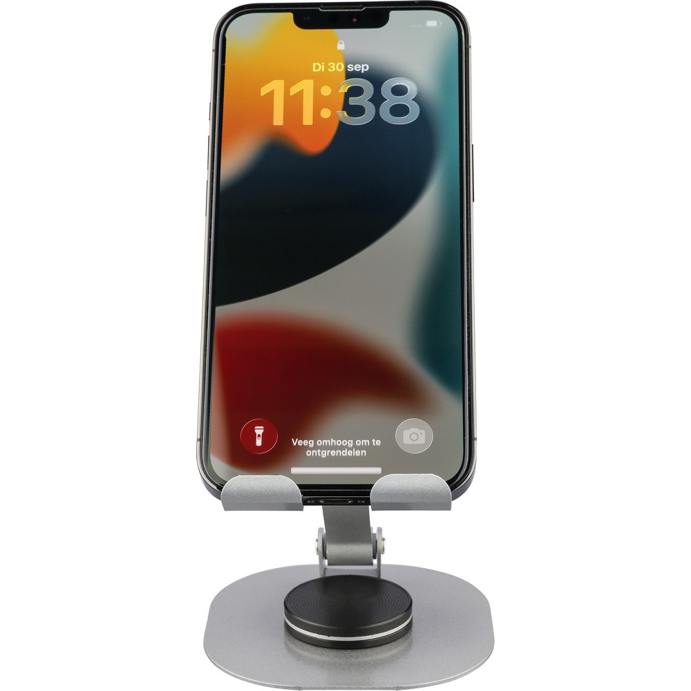 Aluminiowy stojak na telefon z obrotem 360° - Stojaki biurkowe z nadrukiem logo | VEBI - zdjęcie 8