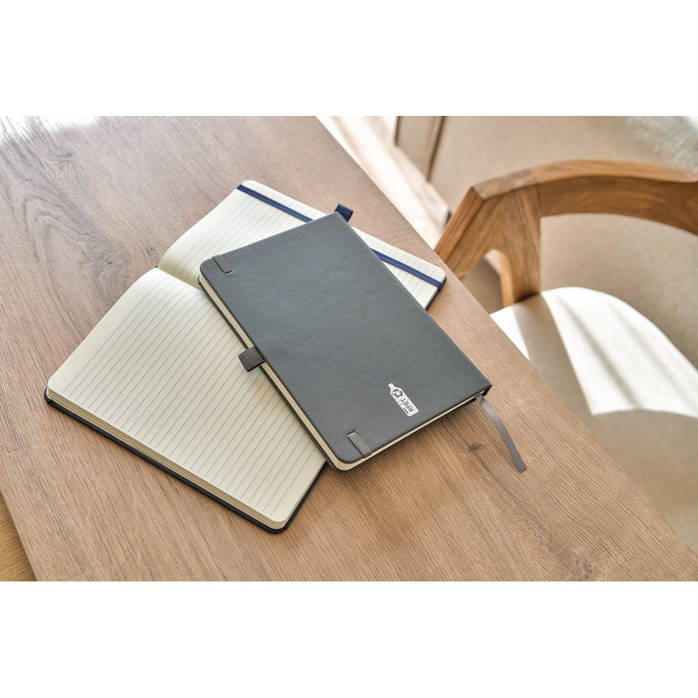 Notatnik ekologiczny A5 z gumką i zakładką - zdjęcie 2